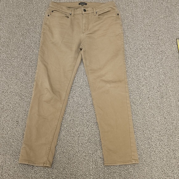 Banana Republic Jeans Mens 34x32 Tan Straight Leg Denim Stretch - Picture 1 of 7
